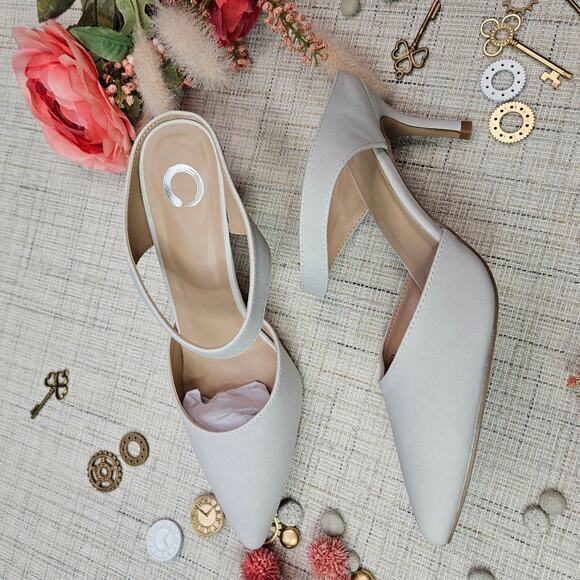 Journee Collection Maevali Pump Pointed Toe Bone White Size‎ 10 - Picture 4 of 12